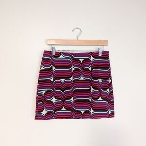 Trina Turk Pink Patterned Mini Skirt